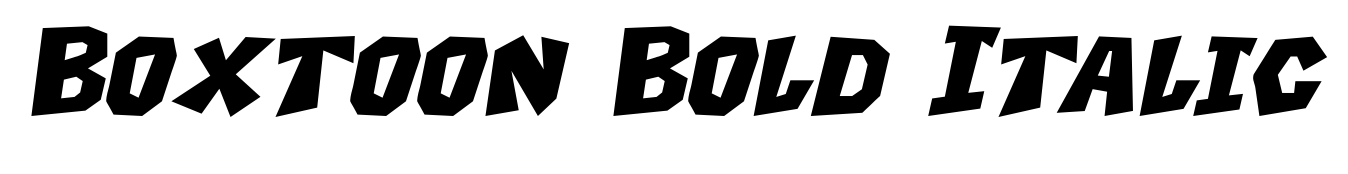 Boxtoon Bold Italic